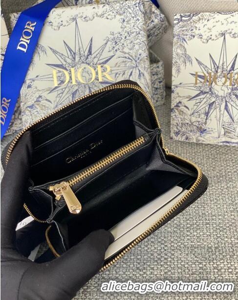 Traditional Specials Dior Small Lady Dior Voyageur Coin Purse in Patent Calfskin CD0220 Black 2024