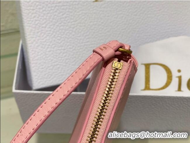 Best Price Dior Saddle Shoulder Pouch in Goatskin CD0238 Pink 2024