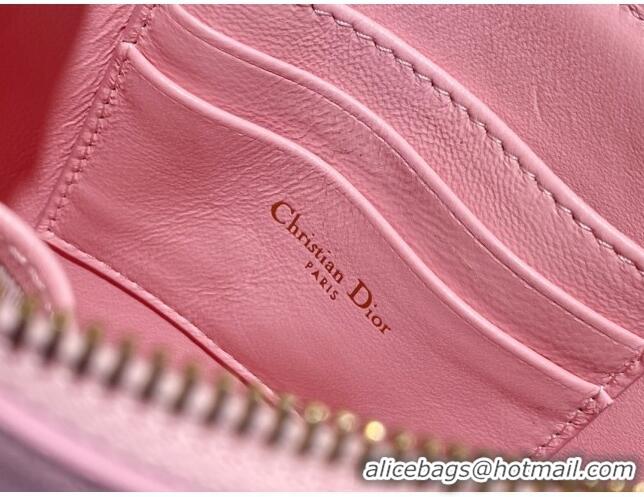 Best Price Dior Saddle Shoulder Pouch in Goatskin CD0238 Pink 2024