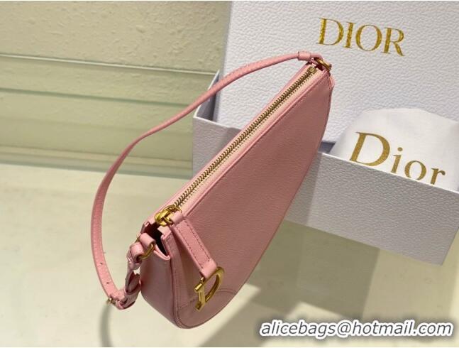 Best Price Dior Saddle Shoulder Pouch in Goatskin CD0238 Pink 2024