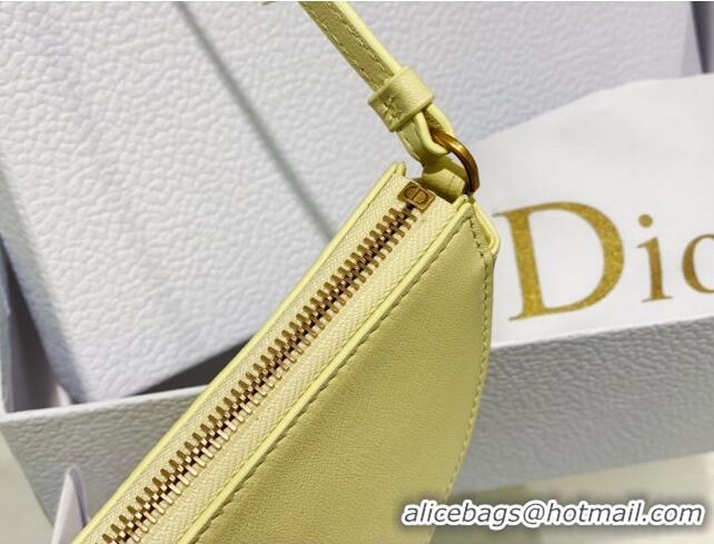 Top Grade Dior Saddle Shoulder Pouch in Goatskin CD0238 Yellow 2024