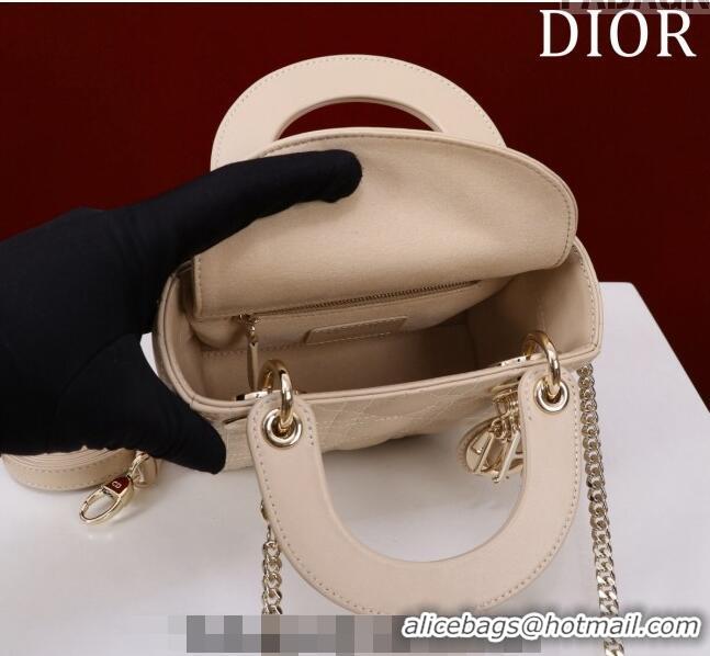 Promotional Dior Mini Lady Dior Bag in Cannage Lambskin M0505 Nude 2024