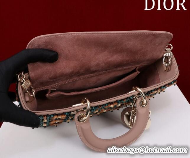 Top Quality Dior Small Lady D-Joy Bag with Wood Beads CD9081 Nude 2024