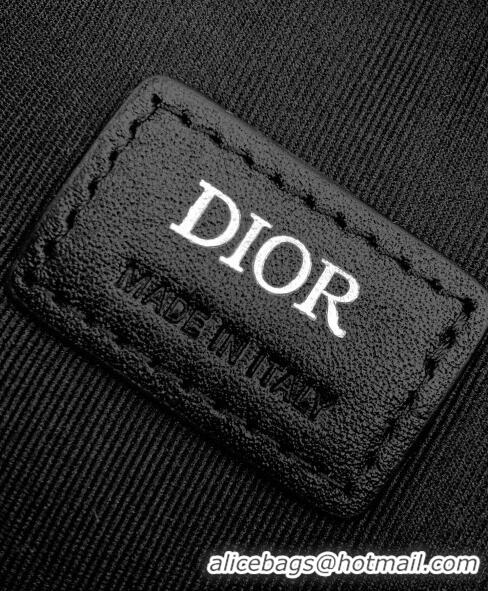 Good Taste Dior Saddle Triple Pouch Bag in CD Diamond Canvas CD2061 Black 2024