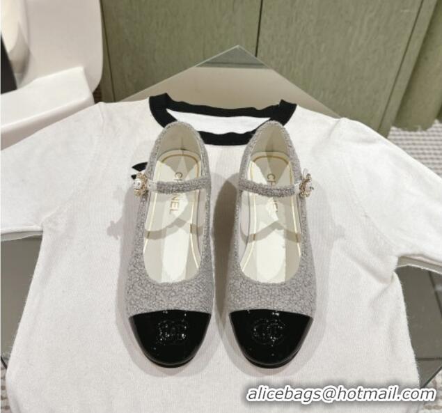 Luxury Cheap Chanel Tweed & Leather Mary Janes White 041809