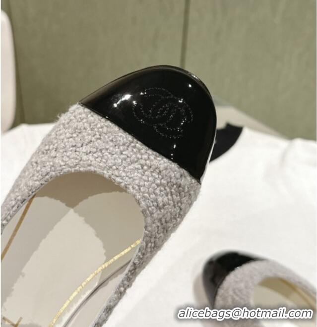 Luxury Cheap Chanel Tweed & Leather Mary Janes White 041809