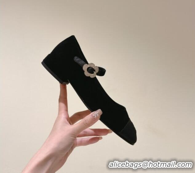 Classic Hot Chanel Suede Mary Janes CH041814 Black 041814