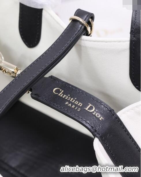 Grade Design Dior Medium Toujours Tote bag in Printed Canvas CD2072 White/Black 2024