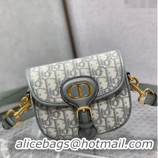 Top Quality Dior Small Dior Bobby Bag in Dior Oblique Jacquard CD1203 Grey 2024