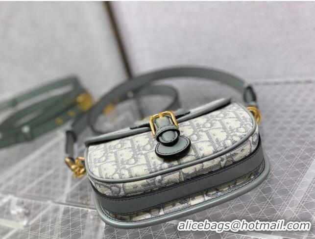 Top Quality Dior Small Dior Bobby Bag in Dior Oblique Jacquard CD1203 Grey 2024