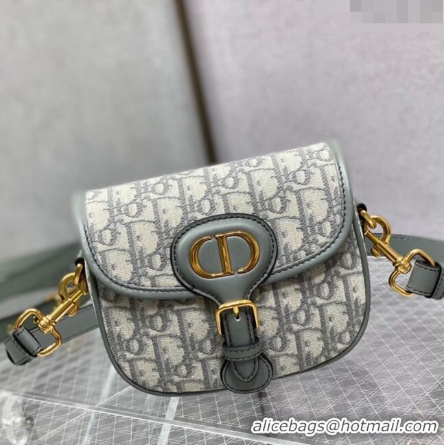 Top Quality Dior Small Dior Bobby Bag in Dior Oblique Jacquard CD1203 Grey 2024