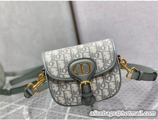 Top Quality Dior Small Dior Bobby Bag in Dior Oblique Jacquard CD1203 Grey 2024