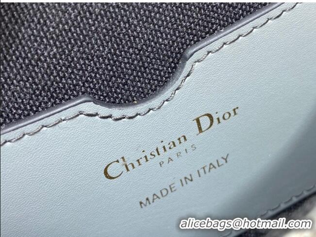 Top Quality Dior Small Dior Bobby Bag in Dior Oblique Jacquard CD1203 Grey 2024