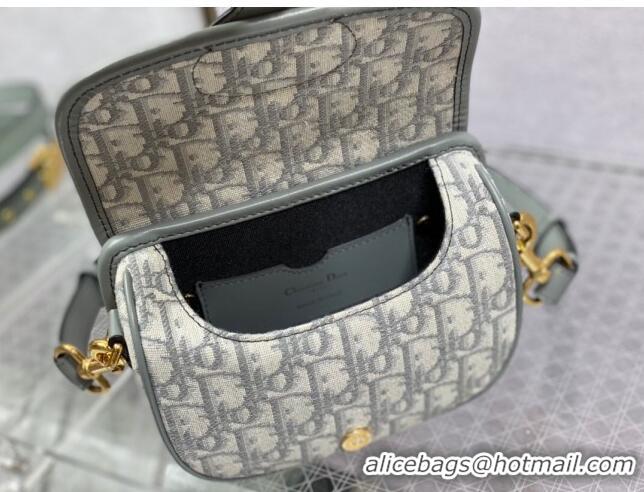 Top Quality Dior Small Dior Bobby Bag in Dior Oblique Jacquard CD1203 Grey 2024