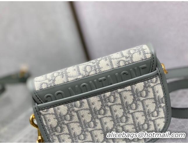 Top Quality Dior Small Dior Bobby Bag in Dior Oblique Jacquard CD1203 Grey 2024