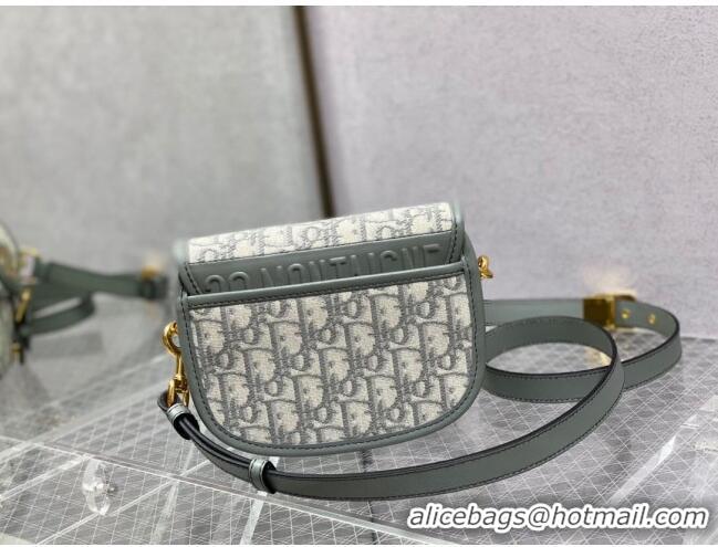 Top Quality Dior Small Dior Bobby Bag in Dior Oblique Jacquard CD1203 Grey 2024