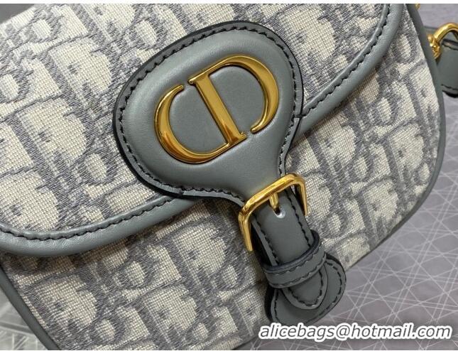 Top Quality Dior Small Dior Bobby Bag in Dior Oblique Jacquard CD1203 Grey 2024