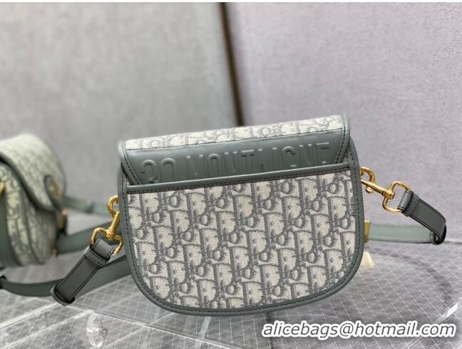 Luxurious Dior Medium Dior Bobby Bag in Dior Oblique Jacquard CD1203 Grey 2024