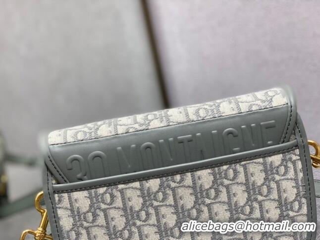 Luxurious Dior Medium Dior Bobby Bag in Dior Oblique Jacquard CD1203 Grey 2024