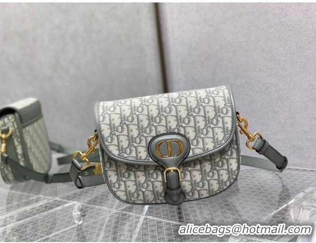 Luxurious Dior Medium Dior Bobby Bag in Dior Oblique Jacquard CD1203 Grey 2024