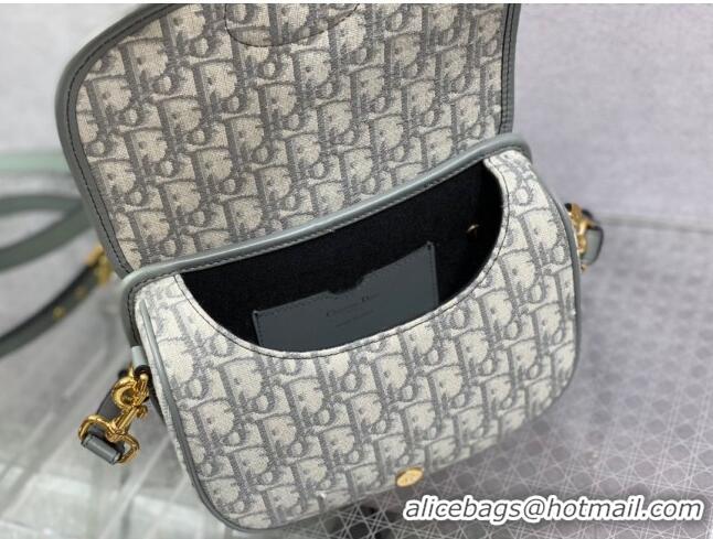 Luxurious Dior Medium Dior Bobby Bag in Dior Oblique Jacquard CD1203 Grey 2024