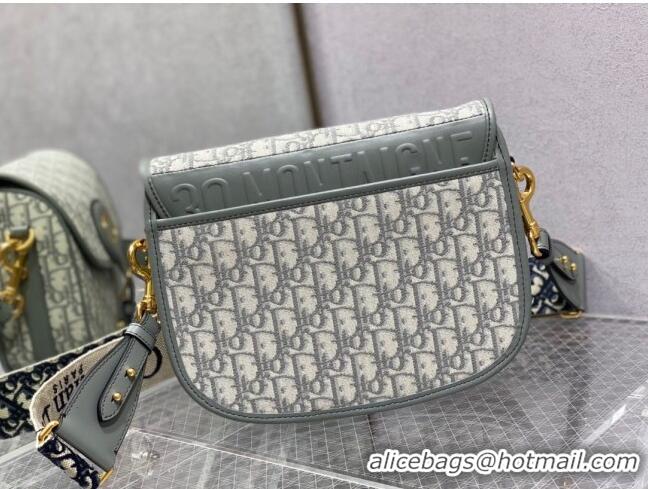 Most Popular Dior Large Dior Bobby Bag in Dior Oblique Jacquard CD1203 Grey 2024