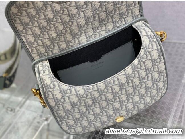 Most Popular Dior Large Dior Bobby Bag in Dior Oblique Jacquard CD1203 Grey 2024