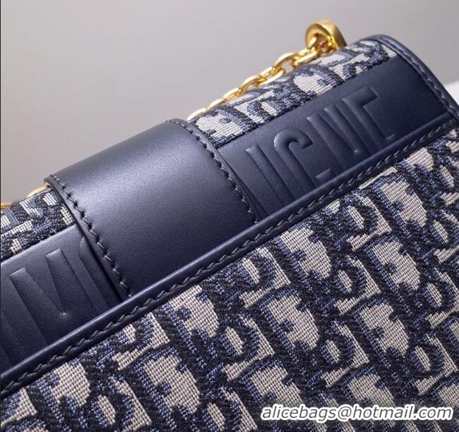 Inexpensive Dior 30 Montaigne Chain Bag in Dior Oblique Jacquard CD0329 Blue 2024