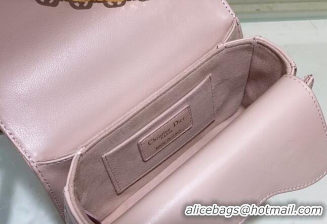 New Style Dior Mini Jolie Top Handle Bag in Cannage Calfskin CD5054 Pink 2024