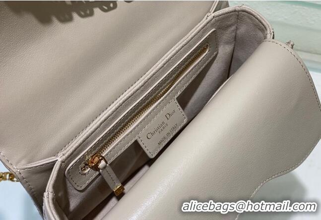 Super Quality Dior Small Jolie Top Handle Bag in Cannage Calfskin CD5057 Grey 2024