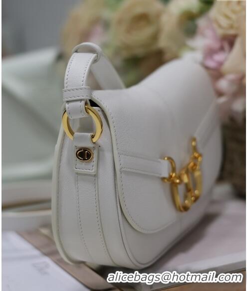 Top Grade Dior Small CD Besace Shoulder Bag in Calfskin CD5061 White 2024