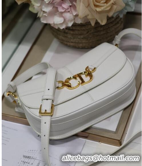 Top Grade Dior Small CD Besace Shoulder Bag in Calfskin CD5061 White 2024