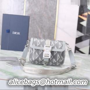 Inexpensive Dior Men's Mini Hit the Road Bag in CD Diamond Canvas CD5068 Grey 2024