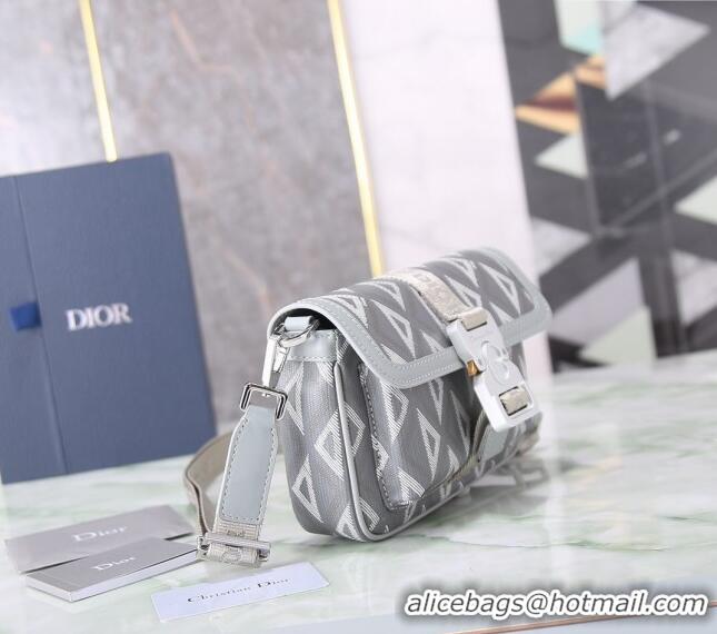 Inexpensive Dior Men's Mini Hit the Road Bag in CD Diamond Canvas CD5068 Grey 2024