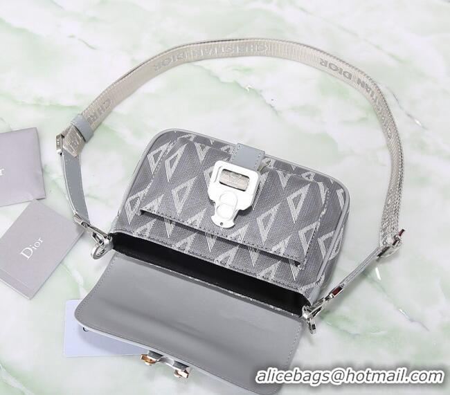 Inexpensive Dior Men's Mini Hit the Road Bag in CD Diamond Canvas CD5068 Grey 2024