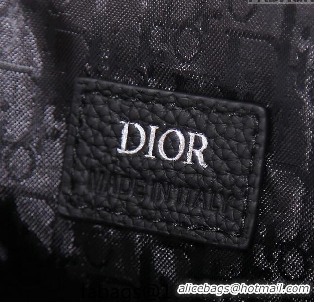 Well Crafted Dior Men's Mini Hit the Road Bag in Grained Calfskin CD5068 Black 2024