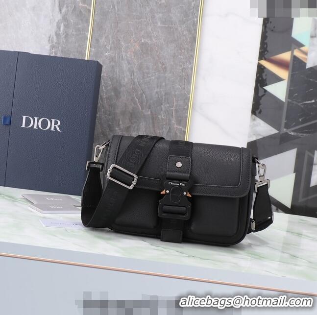 Big Discount Dior Men's Hit the Road Bag with Strap in Grained Calfskin CD5075 Black 2024