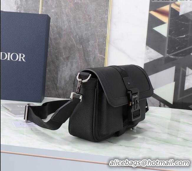 Big Discount Dior Men's Hit the Road Bag with Strap in Grained Calfskin CD5075 Black 2024