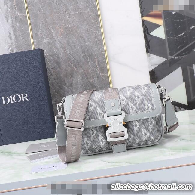 Good Taste Dior Men's Hit the Road Bag with Strap in CD Diamond Canvas CD5075 Light Grey 2024