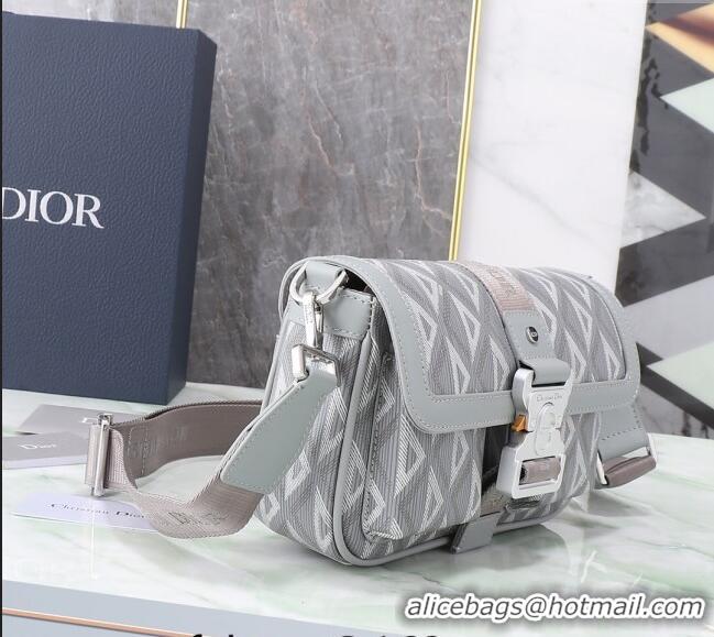 Good Taste Dior Men's Hit the Road Bag with Strap in CD Diamond Canvas CD5075 Light Grey 2024