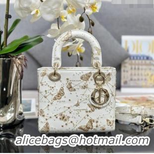 Trendy Design Dior Small Lady Dior Bag with Butterfly Embroidery 0415 White 2024