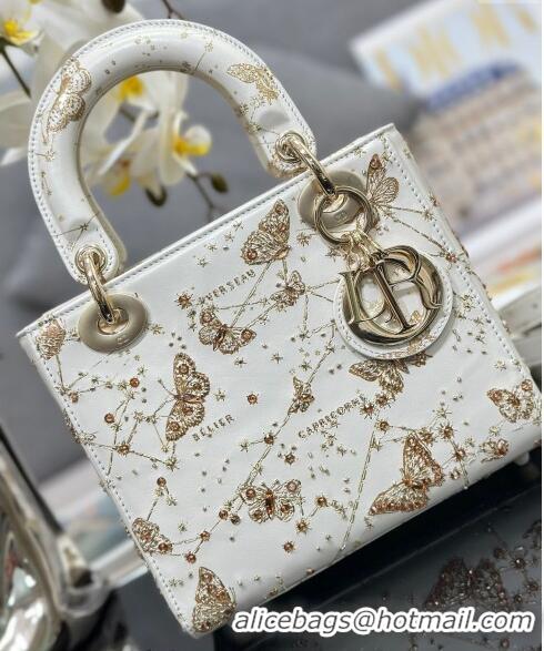 Trendy Design Dior Small Lady Dior Bag with Butterfly Embroidery 0415 White 2024