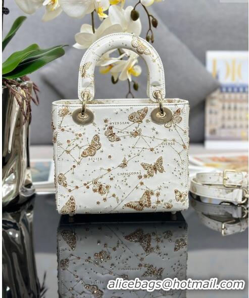 Trendy Design Dior Small Lady Dior Bag with Butterfly Embroidery 0415 White 2024