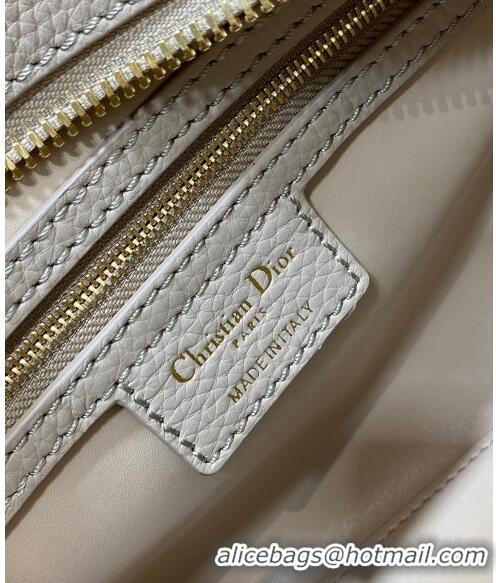 Well Crafted Dior Medium Lady D-Sire My ABCDior Tote Bag in Grained Calf Leather CD5100 Powder Pink 2024