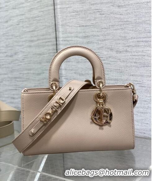 Top Grade Dior Small Lady D-Sire My ABCDior Tote Bag in Grained Calf Leather CD5102 Powder Pink 2024