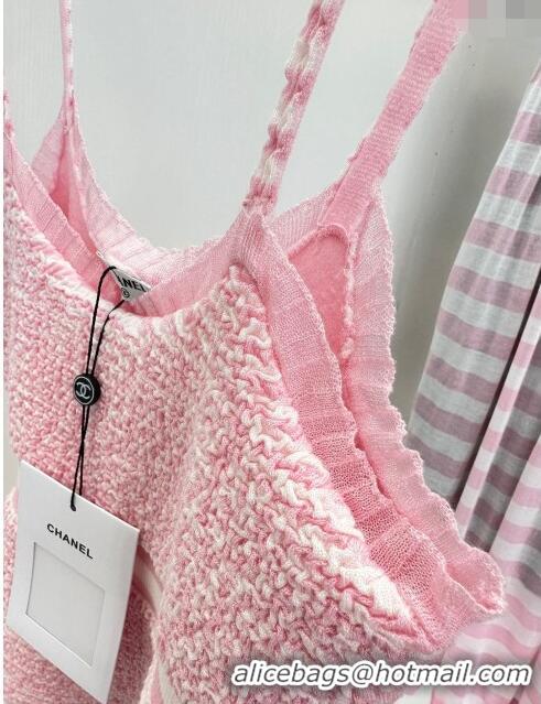 Unique Style Chanel Knit Vest CH042708 Pink 2024