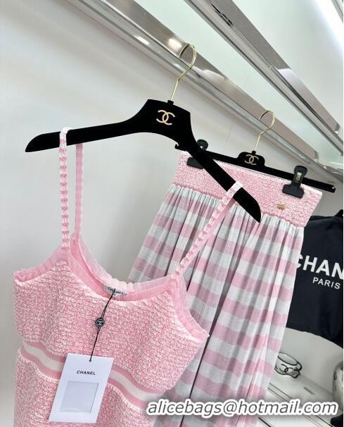 Unique Style Chanel Knit Vest CH042708 Pink 2024