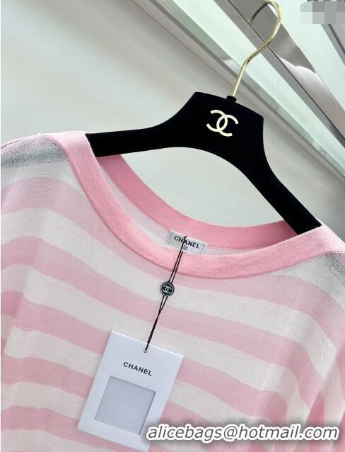 ​Top Grade Chanel Knit Top CH042710 Pink 2024