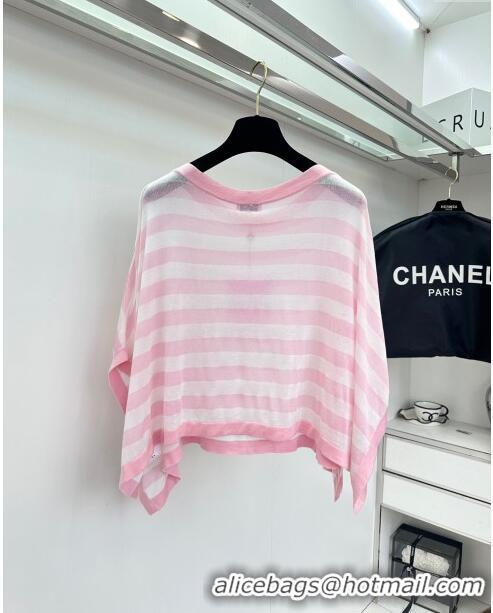 ​Top Grade Chanel Knit Top CH042710 Pink 2024