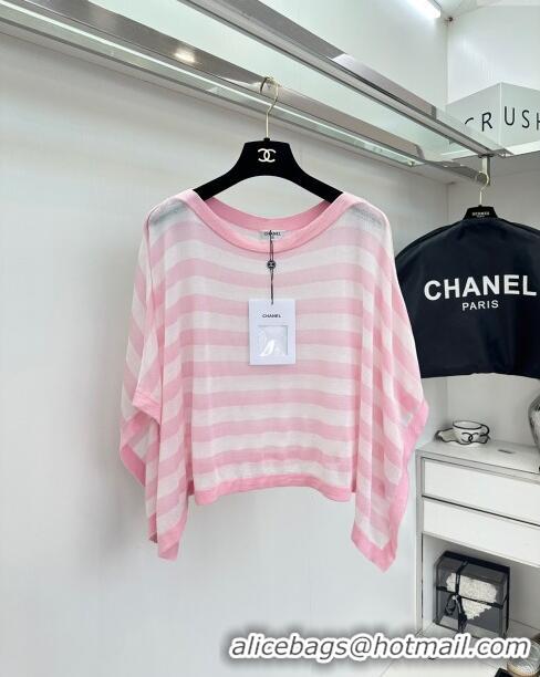 ​Top Grade Chanel Knit Top CH042710 Pink 2024